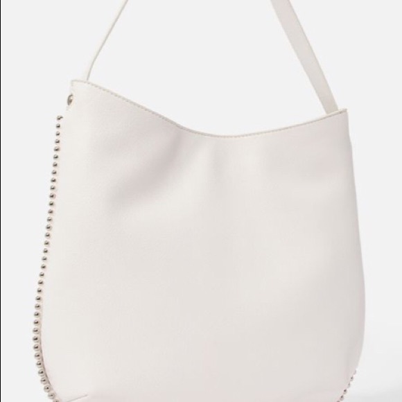 JustFab Handbags - NWT White Vegan Leather Shoulder Bag Summer Staple